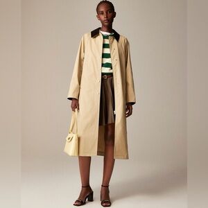 Long Barn Jacket trade in waxed cotton twill